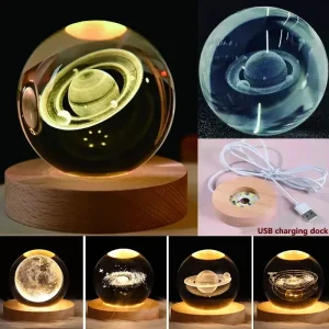 Galaxy Crystal Ball Lamp Night Light